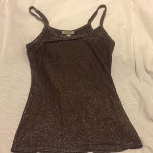 Boston proper brown tank with shimmer